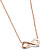 Halskette aus rosévergoldetem Stahl Unendlichkeit KNS-271