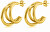 Stilvolle vergoldete Creolen VAAJDE201254G