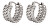 Caratteristici orecchini a cerchio in acciaio VAAJDE201269S