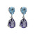 Eleganti orecchini pendenti con cristalli blu Glory A4905-12HT