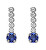 Scintillanti orecchini pendenti con cristallo blu Shine A4669-08HT