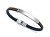 Elegantes zweifarbiges Armband aus Kunstleder Eco 75344P01011
