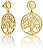 Elegant Orecchini placcati in oro con cristalli Happiness 80007E11012