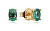 Elegante vergoldete Ohrringe mit Zirkonen 13129E100-52