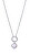 Trblietavý strieborný náhrdelník s perlou Elegant 13180C000-90