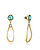 Luxuriöse vergoldete Ohrhänger mit Strasssteinen  15092E01012