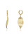 Cercei moderni placați cu aur Chic 75319E01012