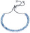 Braccialetto con perline in agata blu 75120P01013