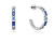Prekrásne strieborné náušnice s modrými zirkónmi Elegant 9121E000-33