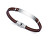 Stilvolles Armband aus schwarzem Kunstleder Eco 75343P01011