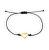 Bracciale kabbalah nero con cuoreGold Siope