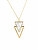 Módní pozlacený náhrdelník s mramorem Gold Plusch