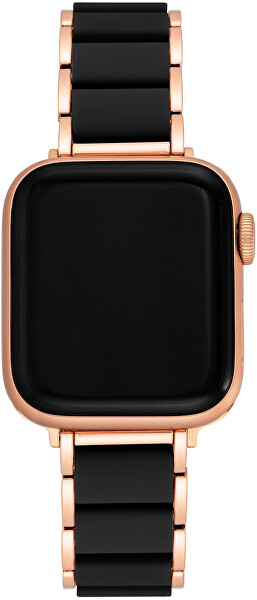 Ocelový tah pro Apple Watch 38/40/41 mm - Black/Rosegold WK/1054RGBK38