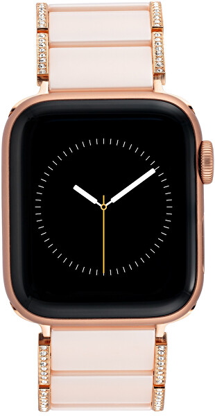 Keramický tah s kamínky pro Apple Watch 38/40/41 mm - Pink WK/1012RGBH