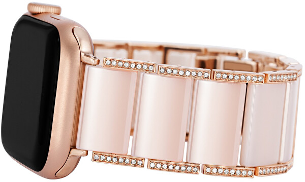 Keramický tah s kamínky pro Apple Watch 38/40/41 mm - Pink WK/1012RGBH