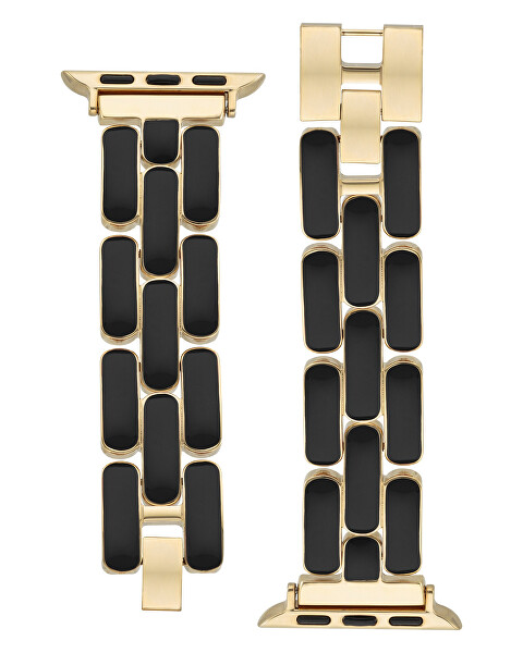 Ocelový tah pro Apple Watch 38/40/41 mm - Gold/Black WK/1048GPBK38