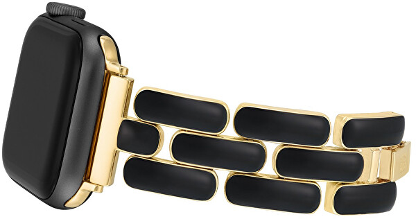 Ocelový tah pro Apple Watch 38/40/41 mm - Gold/Black WK/1048GPBK38