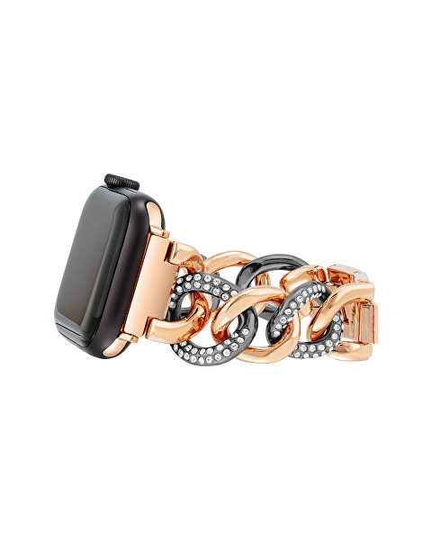 Ocelový tah pro Apple Watch 38/40/41 mm - Rosegold/Gray WK/1018GYRT384041