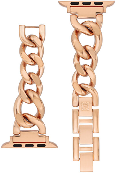 Ocelový tah pro Apple Watch 42/44/45/49 mm - Rosegold WK/1017RGRG