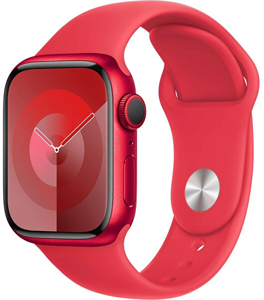 Apple Watch Series 9 45mm (PRODUCT)RED hliník s (PRODUCT)RED sportovním řemínkem S/M