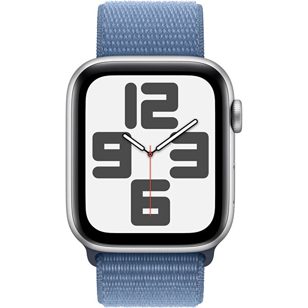 Apple Watch SE (2023) Cellular 44 mm Sport-Loop-Armband Eisblau