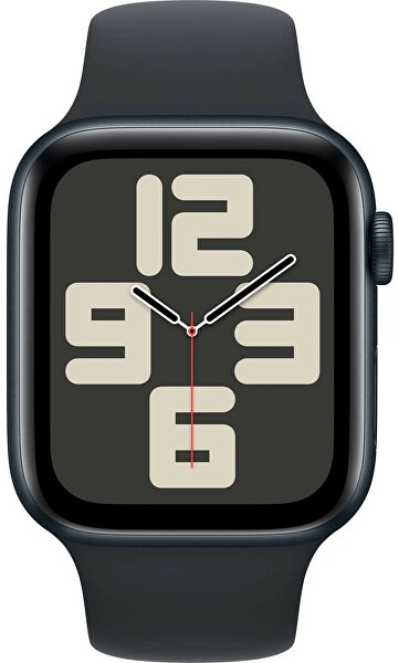 Apple Watch SE (2023) Cellular 44mm Sport Silicone Band Dark Ink M/L