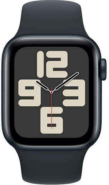 Apple Watch SE (2023) GPS 40 mm cinturino sportivo in silicone mezzanotte S/M