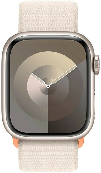 Apple Watch Series 9 45 mm in Alluminio Bianco Stella con cordino bianco stella
