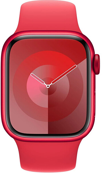 Apple Watch Series 9 Cellular 41mm (PRODUCT)RED hliník s (PRODUCT)RED sportovním řemínkem - S/M