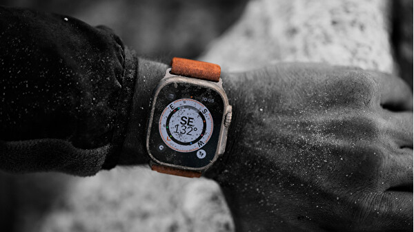 Apple Watch Ultra Cellular 49mm Titan, Orange Alpine, M