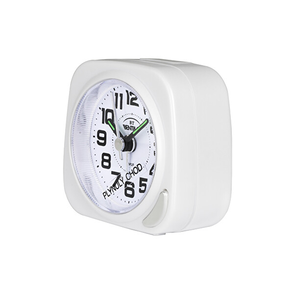 Ceas cu alarmă cu funcționare lină NB47-BB07202WH-O