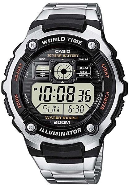 Wasserdichte Casio Uhren Collection AE-2000WD-1AVEF