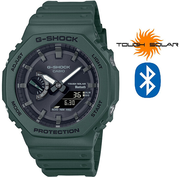 G-Shock Original Carbon Core Guard Bluetooth Solar GA-B2100-3AER (000)