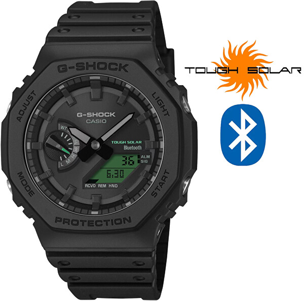 G-Shock Original Carbon Core Guard Bluetooth Solar GA-B2100BEG-1AER (666)