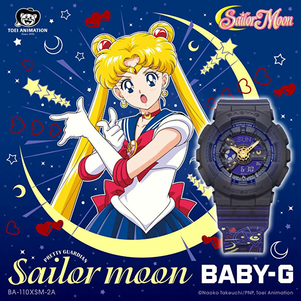 BABY-G Pretty Guardian Sailor Moon Collaboration BA-110XSM-2AER (397)