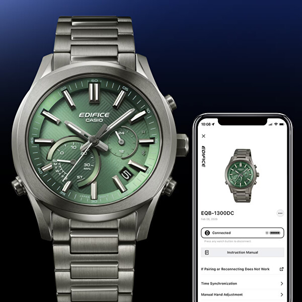 Edifice Bluetooth Connected Solar EQB-1300DC-3AEF (000)