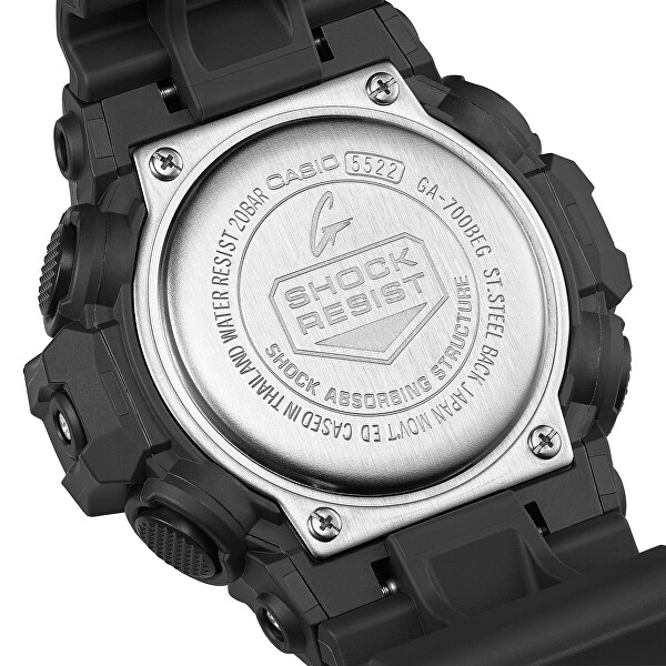 G-SHOCK Black and Electro Green GA-700BEG-1AER (607)