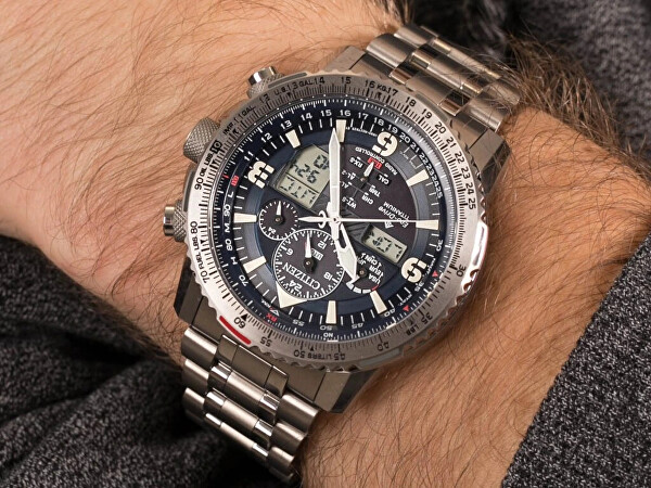 Promaster Sky Eco-Drive Radio Controlled Titanium JY8100-80L