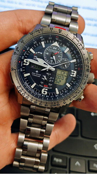 Promaster Sky Eco-Drive Radio Controlled Titanium JY8100-80L