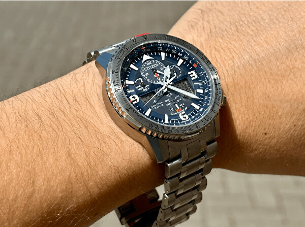 Promaster Sky Eco-Drive Radio Controlled Titanium JY8100-80L