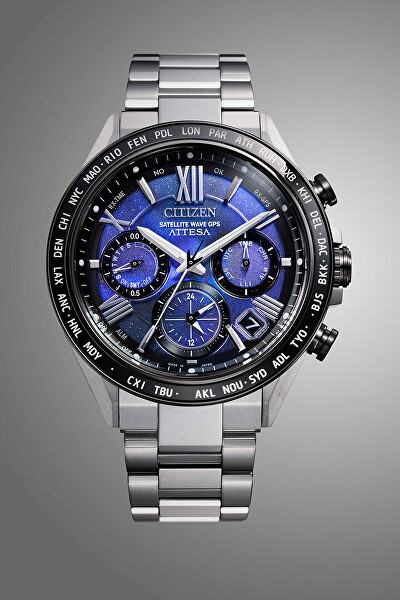 Satellite Wave Attesa Eco-Drive CC4075-50L Unite With Blue Limited Edition 2400pcs