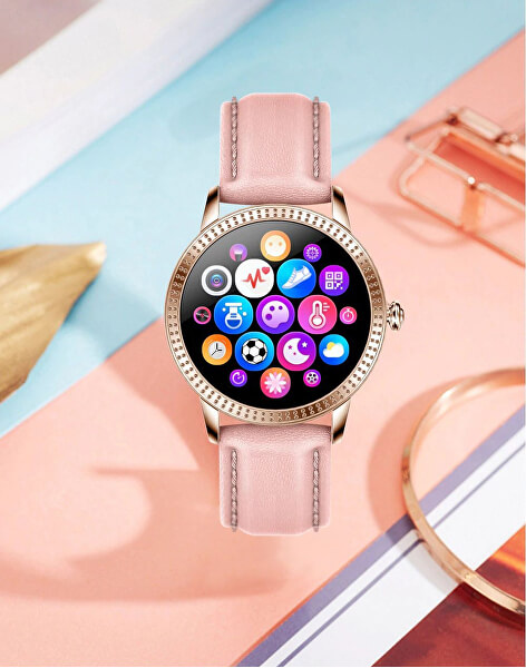 Smartwatch CF18 Pro - růžová