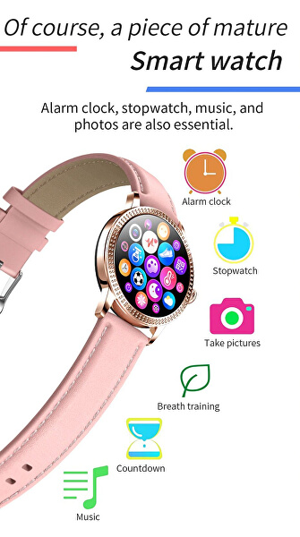 Smartwatch CF18 Pro - růžová