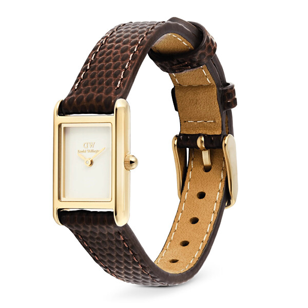 Bound Mini 17x26 Dark Brown Lizard White G DW00100904
