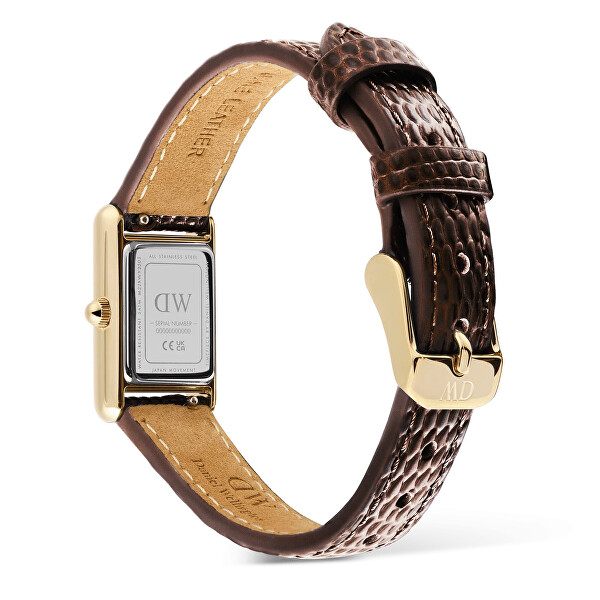 Bound Mini 17x26 Dark Brown Lizard White G DW00100904