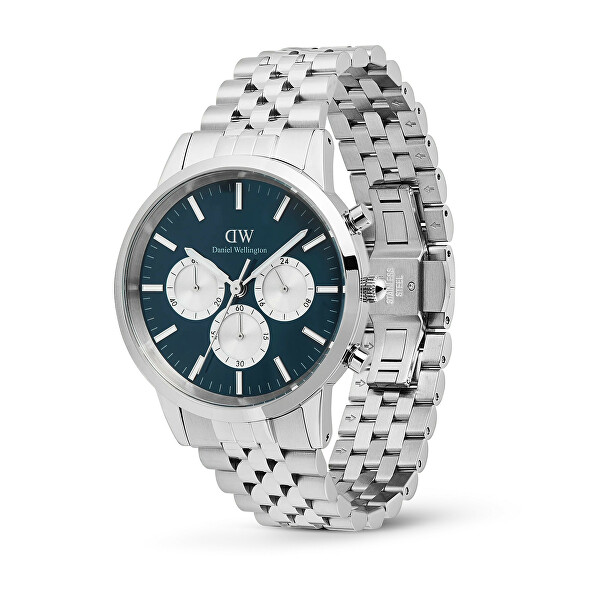 Iconic 42 Chronograph Arch 5-Link Arctic Panda Silver DW00100874