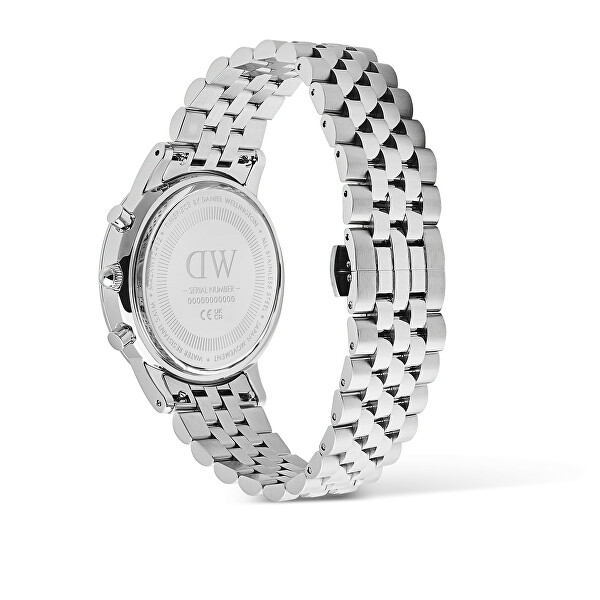 Iconic 42 Chronograph Arch 5-Link Arctic Panda Silver DW00100874