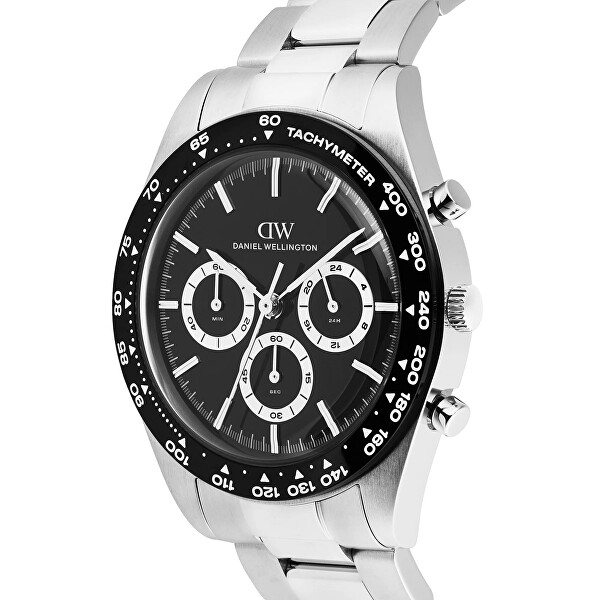 Iconic Tachymeter 42 3-Link Black Black S DW00100947