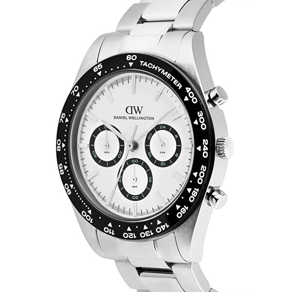 Iconic Tachymeter 42 3-Link White Black S DW00100948