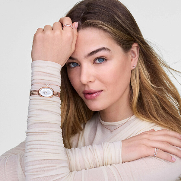Juliette Braided Mesh White Sunray Rose Gold DW00100883